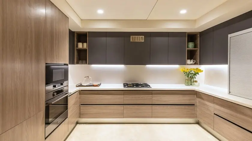 Wood modular kitchen material